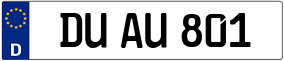 Trailer License Plate